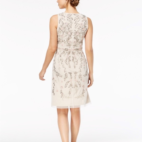 Adrianna Papell floral beaded A-Line - Picture 3 of 9